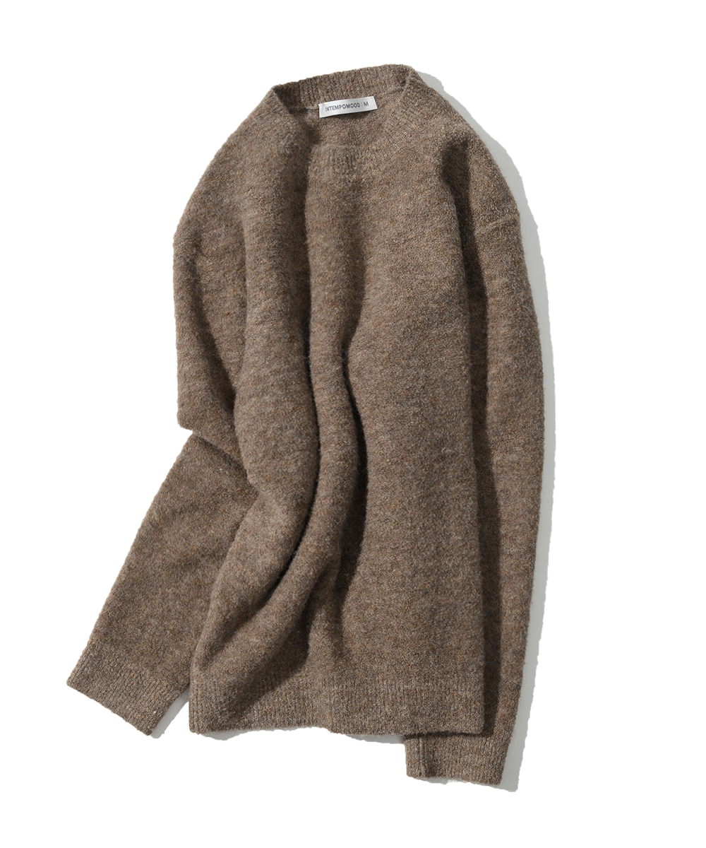 Minimal Wit Boucle Pullover_Beige