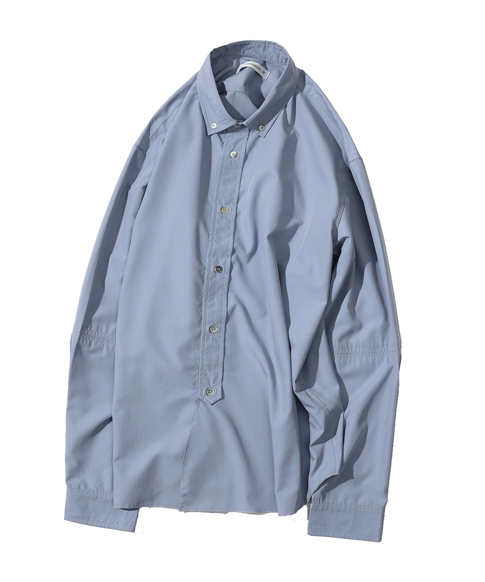 Bamboo Belly Flapped Shirt_Airy Blue