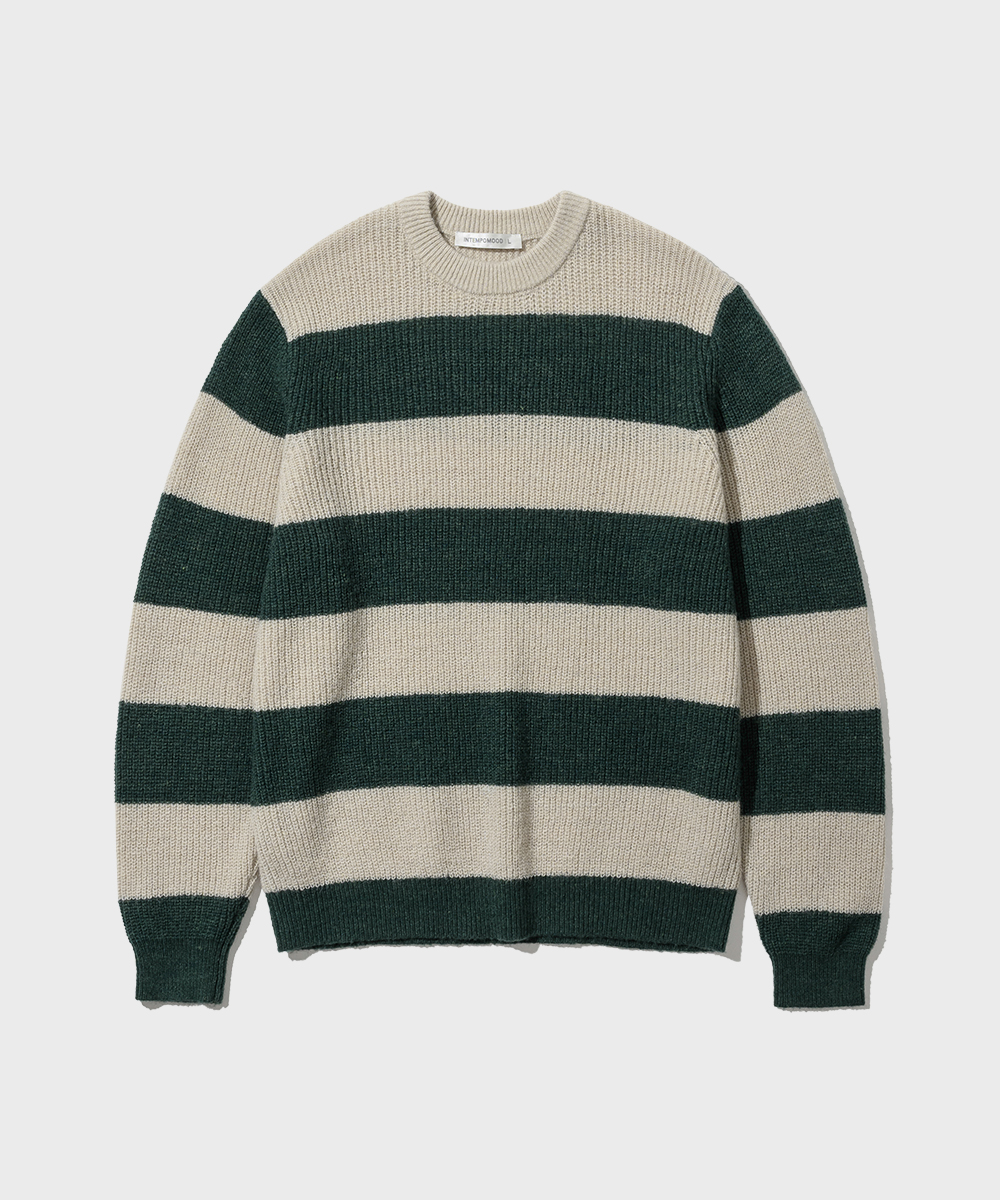 Midnight Stripe Knitwear_Green