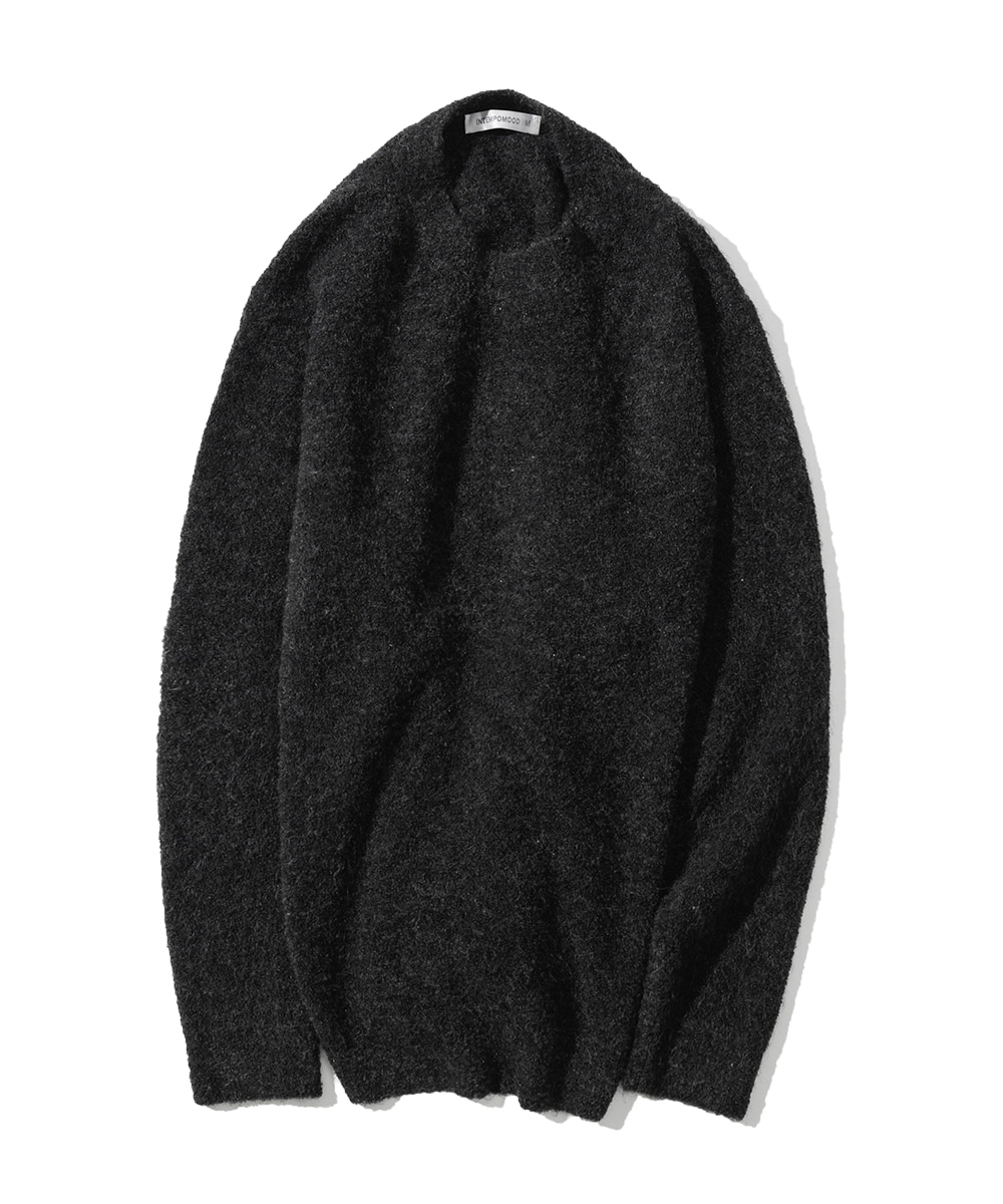 Minimal Wit Boucle Pullover_Black