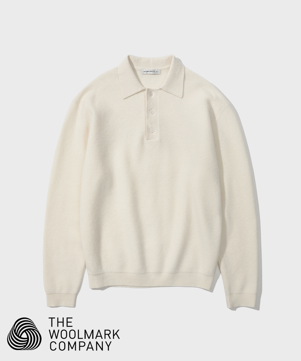 Canvas Wool Pique Knit_Ivory